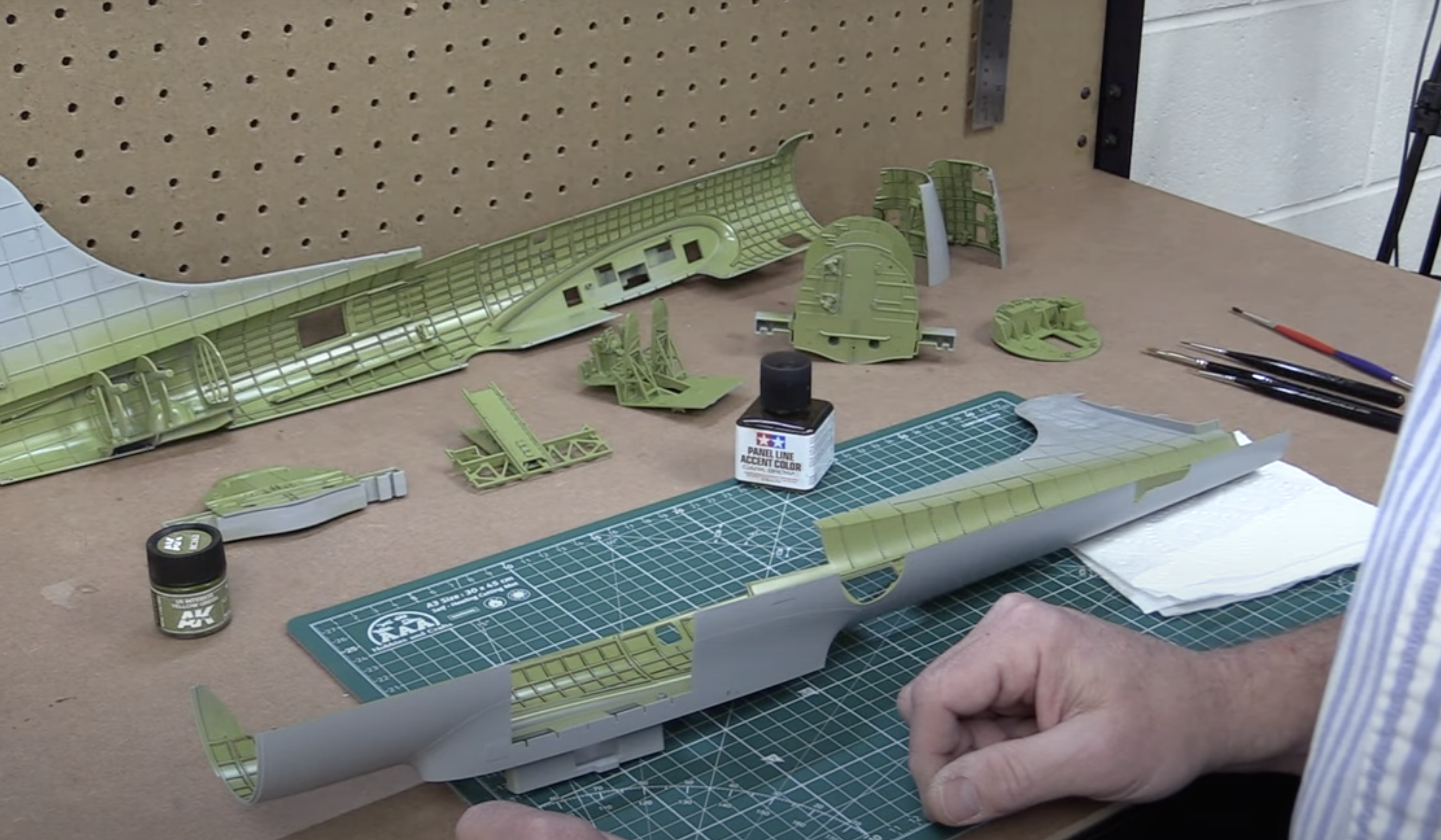 How to Use Interior Model Wash on a Plastic Model Kit