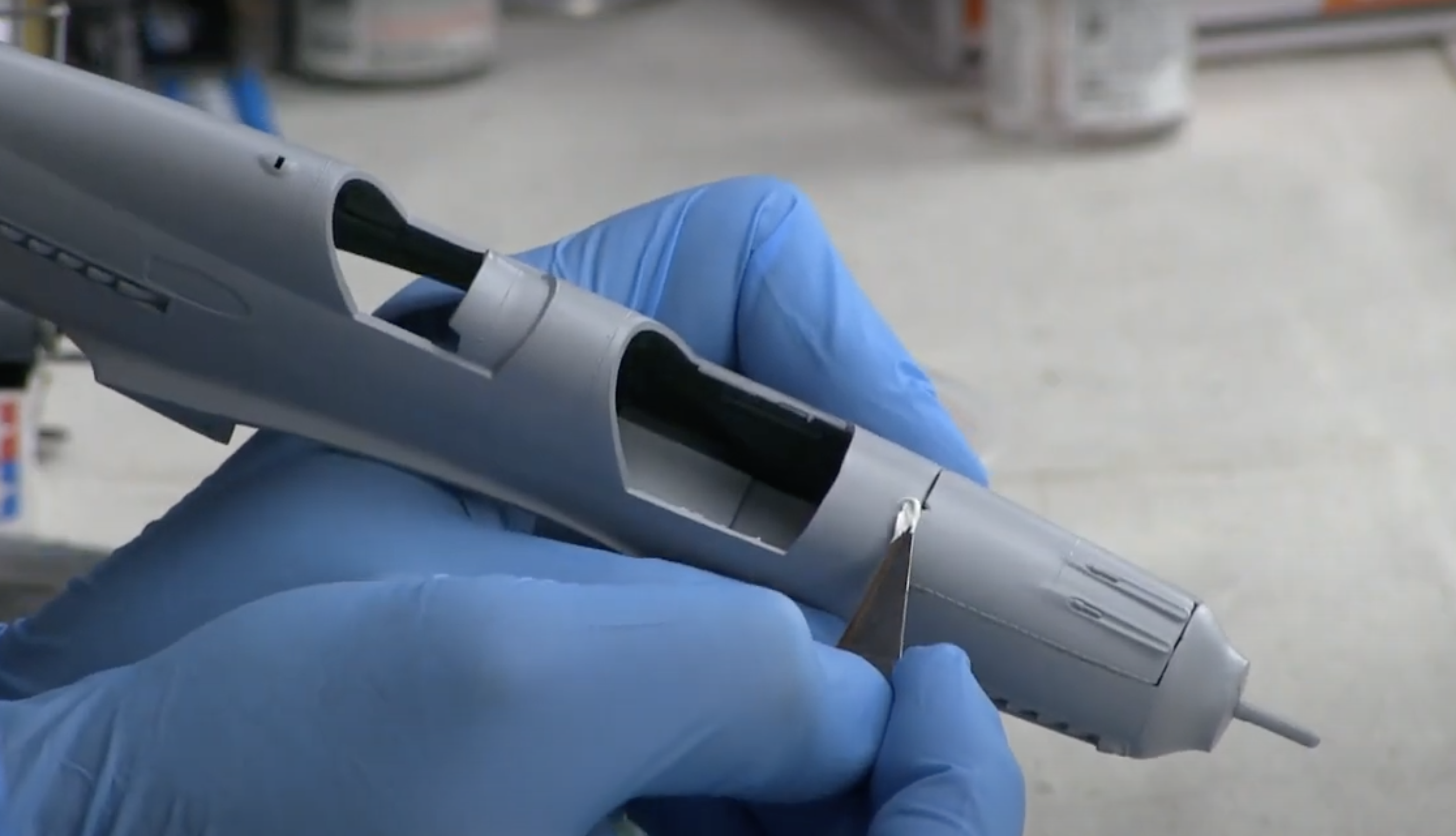 Sanding and Puttying a Plastic Model Kit