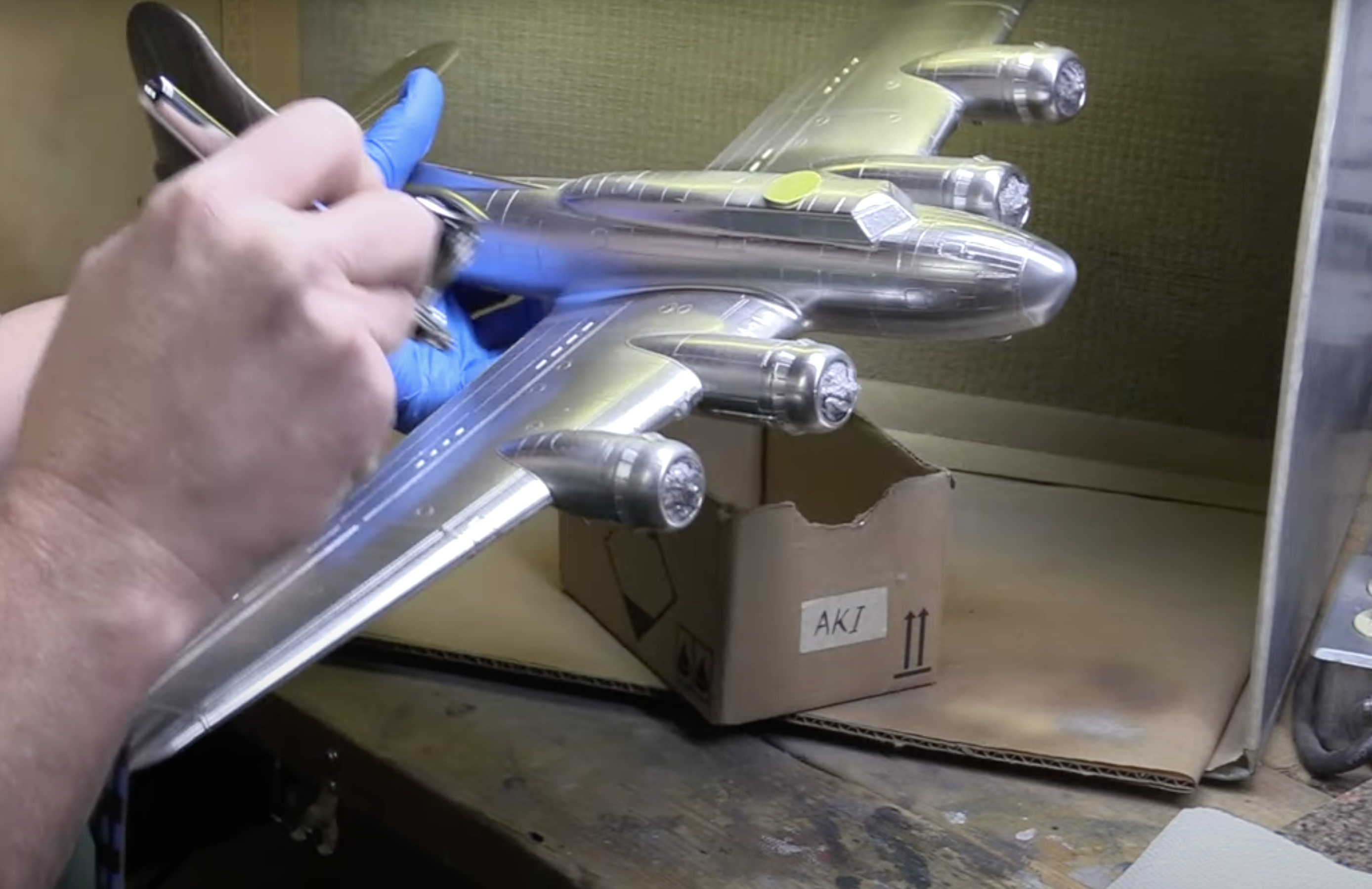 Using Paint Chipping on Plastic Model Kits